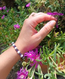 Bracelet Améthyste et Howlite